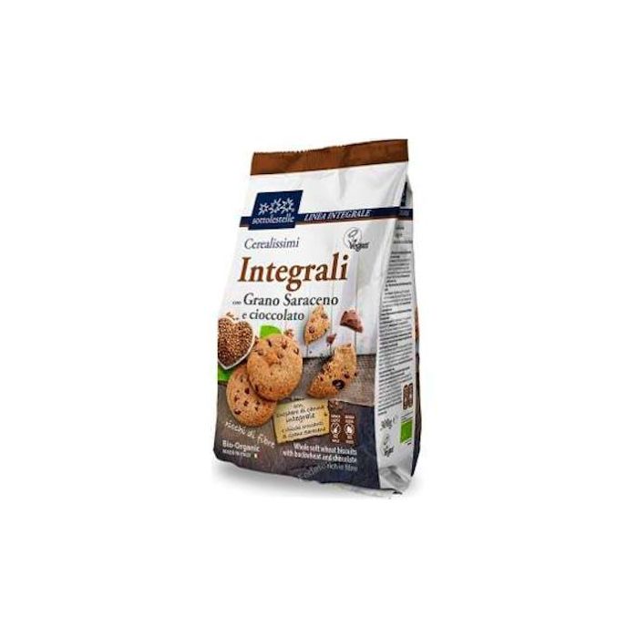 SOTTOLESTELLE Galleta Integral de Trigo Sarraceno con Chips de Chocolate Bio 300g