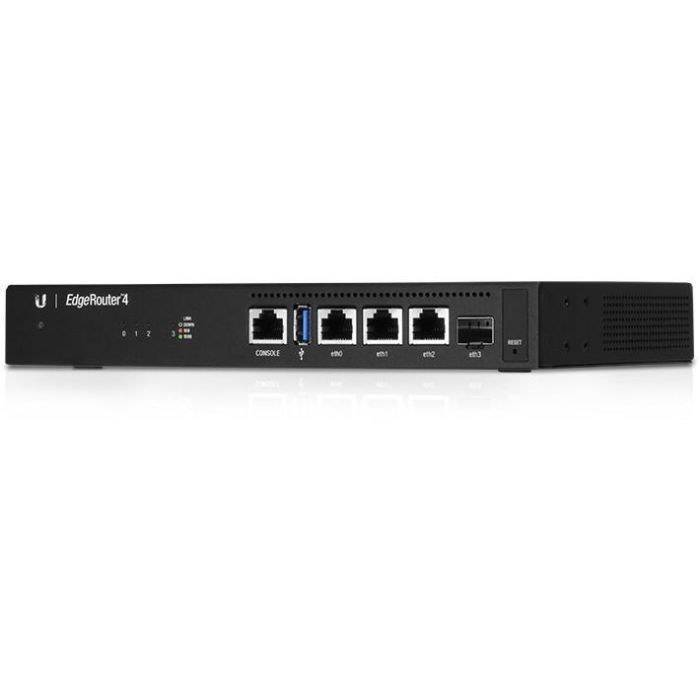Ubiquiti EdgeRouter 4 Router Gigabit Ethernet Negro con USB 3.2 Gen 1, Soporte VPN y Procesador 1000 MHz
