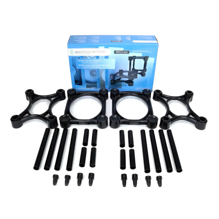 Isoacoust ISO-200 Soportes Aislamiento Monitores Estudio (2 Unidades) con Ajuste Altura Inclinación 2 Isoacoust ISO-200 Soportes Aislamiento Monitores Estudio (2 Unidades) con Ajuste Altura Inclinación 2