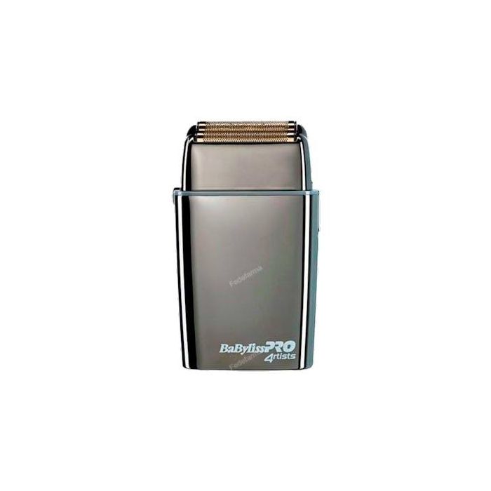Babyliss Pro 4Artists Shaver Foil FX02 Gunsteel Metal - Afeitadora profesional doble hoja, autonomía 3h