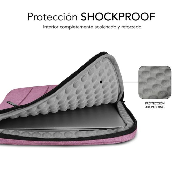 SUBBLIM Maletin Air Padding 360 Sleeve 13,3-14" Pink 1 SUBBLIM Maletin Air Padding 360 Sleeve 13,3-14" Pink 1