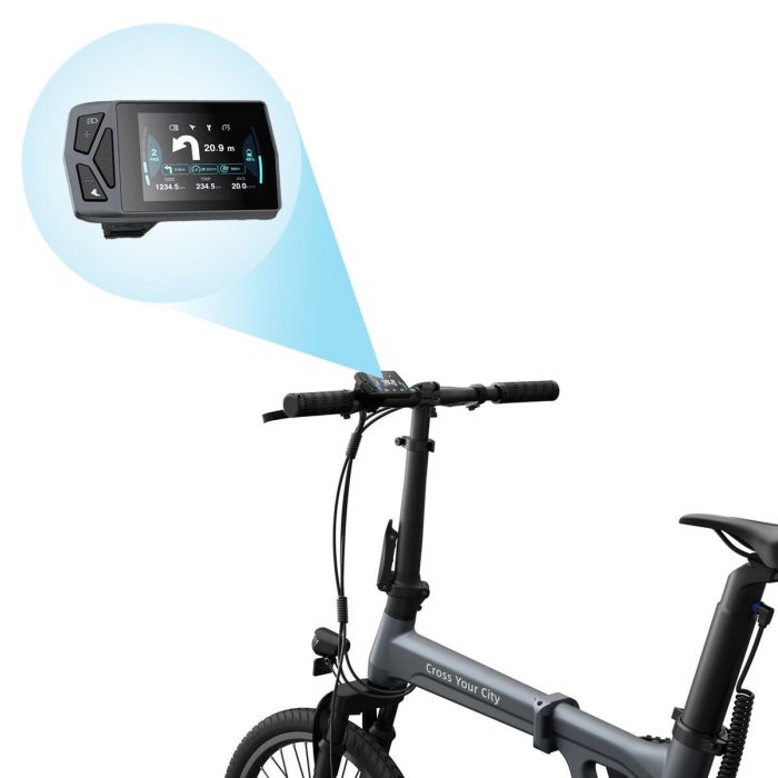 Bicicleta Eléctrica Xiaomi ADO Air 20S Gris 10000 mAh 20" 100 Km 1