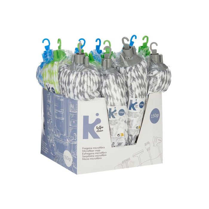 Fregona Microfibra 150 gr Trenzado Surtidos - Arte Regal 10x34x10 cm (12 Unidades) 2 Fregona Microfibra 150 gr Trenzado Surtidos - Arte Regal 10x34x10 cm (12 Unidades) 2