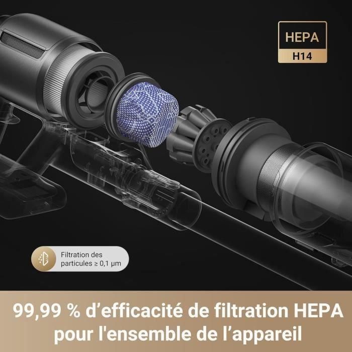 NUEVO DREAME Z30 - Aspirador Escoba Inalámbrico - Potencia 310 AW - Autonomía 90 Min - Tecnología Detección de Polvo 3 NUEVO DREAME Z30 - Aspirador Escoba Inalámbrico - Potencia 310 AW - Autonomía 90 Min - Tecnología Detección de Polvo 3