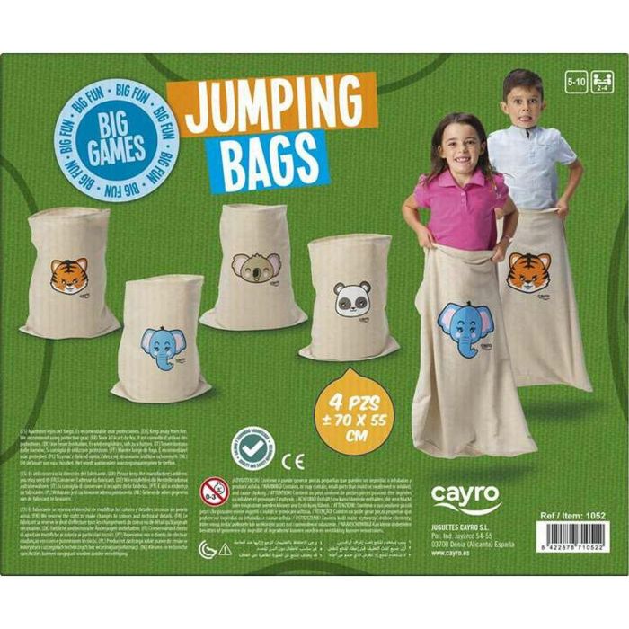 Cayro Juego de Sacos Jumping Bags 4 unidades 70x55 cm para niños +5 años 7 Cayro Juego de Sacos Jumping Bags 4 unidades 70x55 cm para niños +5 años 7