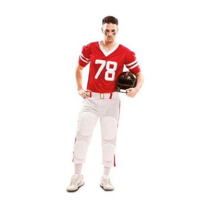 Disfraz jugador rugby rojo talla XL Disfraz jugador rugby rojo talla XL