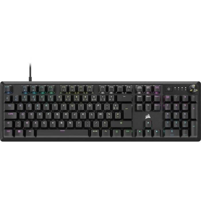 Corsair COR1697698344723 Teclado Mecánico Gaming K70 RGB CORE con Retroiluminación LED RGB, Switches MX Red, Negro