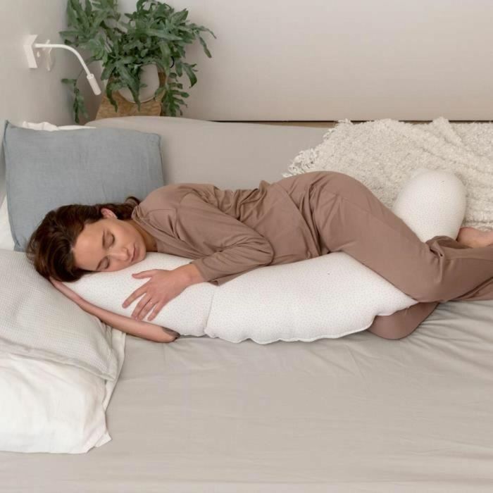 Doomoo BAB5400653009613 Almohada de Maternidad y Lactancia Buddy, Comodidad óptima para Mamá y Bebé, Lunares Plateados 4 Doomoo BAB5400653009613 Almohada de Maternidad y Lactancia Buddy, Comodidad óptima para Mamá y Bebé, Lunares Plateados 4