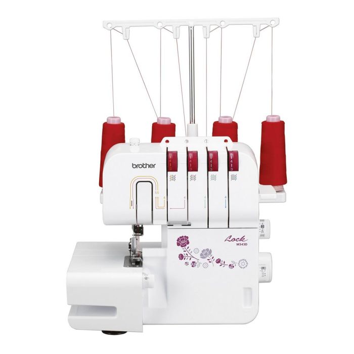 Brother M343D Overlock de 2 Agujas, Brazo Libre, Iluminación LED, Diferencial Ajustable, Roscado Simplificado y Cuchilla Retráctil 1 Brother M343D Overlock de 2 Agujas, Brazo Libre, Iluminación LED, Diferencial Ajustable, Roscado Simplificado y Cuchilla Retráctil 1