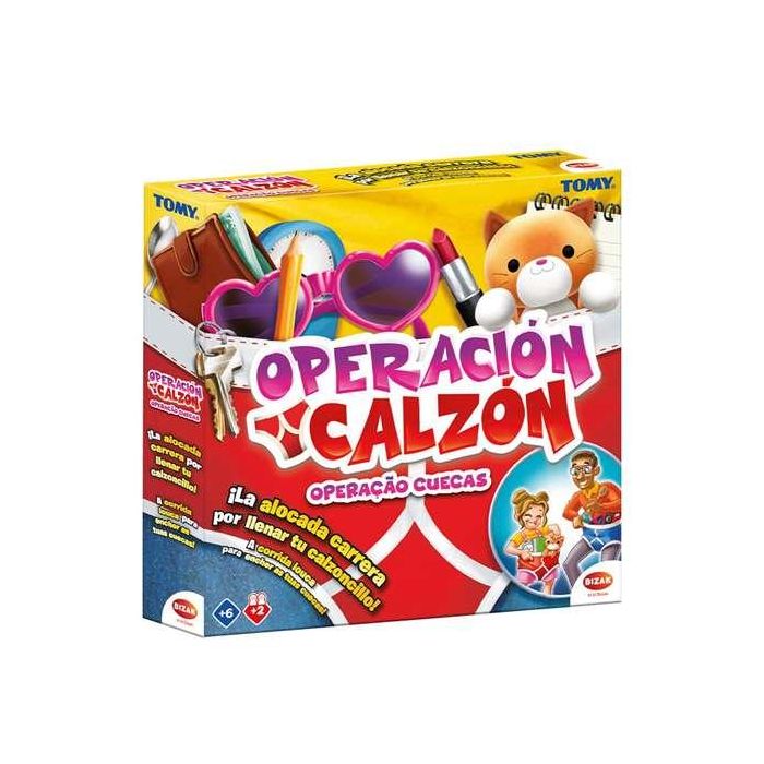 Bizak Juego Operación Calzón. Juego de Mesa de Habilidad y Destreza para Niños. Edad Recomendada 6+ Años. Idioma Español. 0 Bizak Juego Operación Calzón. Juego de Mesa de Habilidad y Destreza para Niños. Edad Recomendada 6+ Años. Idioma Español. 0