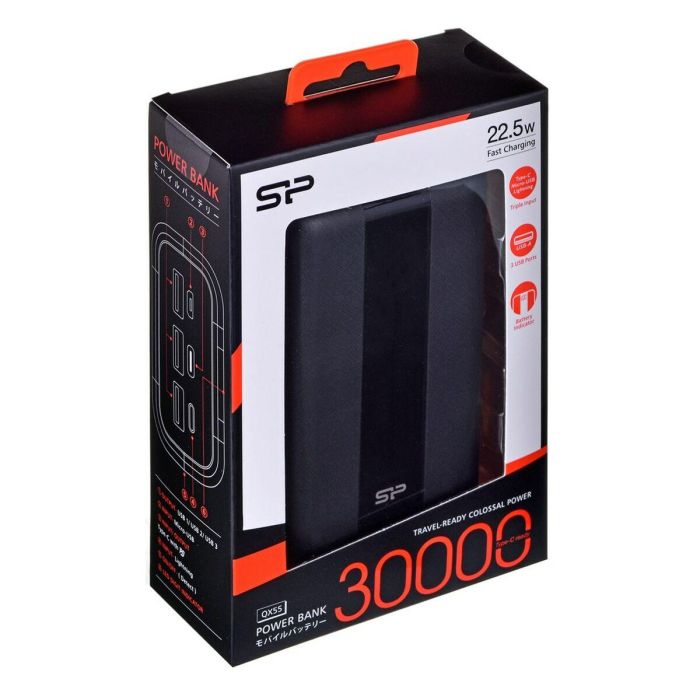 Power Bank Silicon Power QX55 Negro 30000 mAh 2