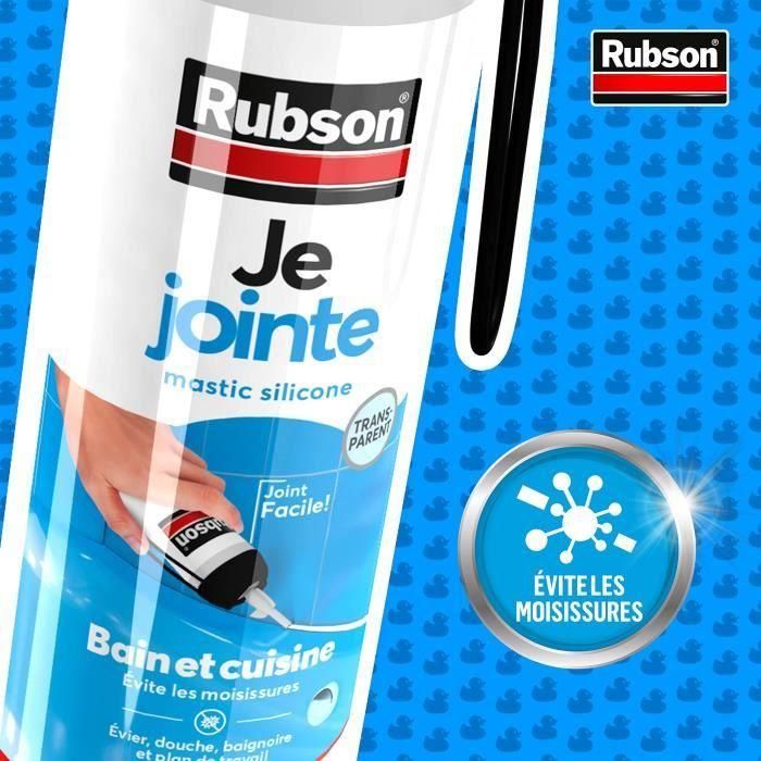 Rubson Sellador Sanitario 200 ml Blanco con Gatillo - Adhesión 100% Esmalte y Sintéticos, Flexible, Elástico y Junta Protegida 2 Rubson Sellador Sanitario 200 ml Blanco con Gatillo - Adhesión 100% Esmalte y Sintéticos, Flexible, Elástico y Junta Protegida 2
