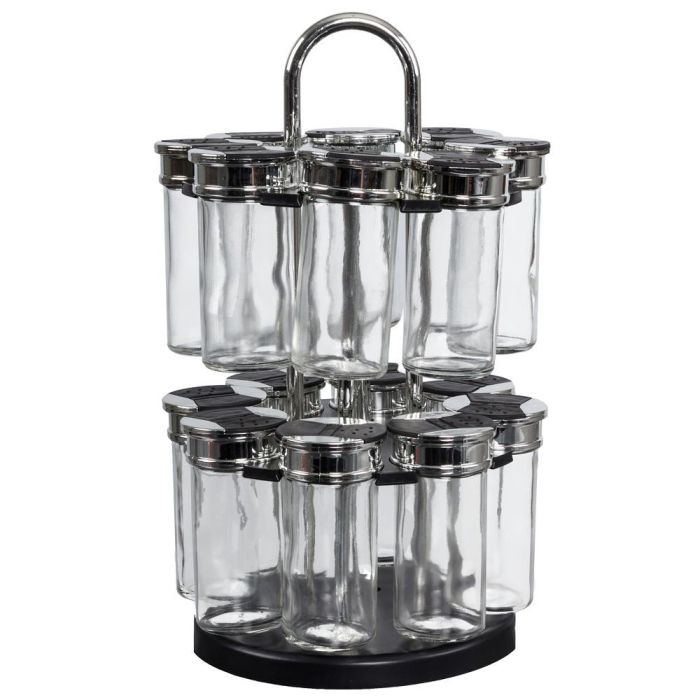 Cook Concept Especiero Giratorio 2 Pisos con 16 Botes de Cristal 2 Cook Concept Especiero Giratorio 2 Pisos con 16 Botes de Cristal 2