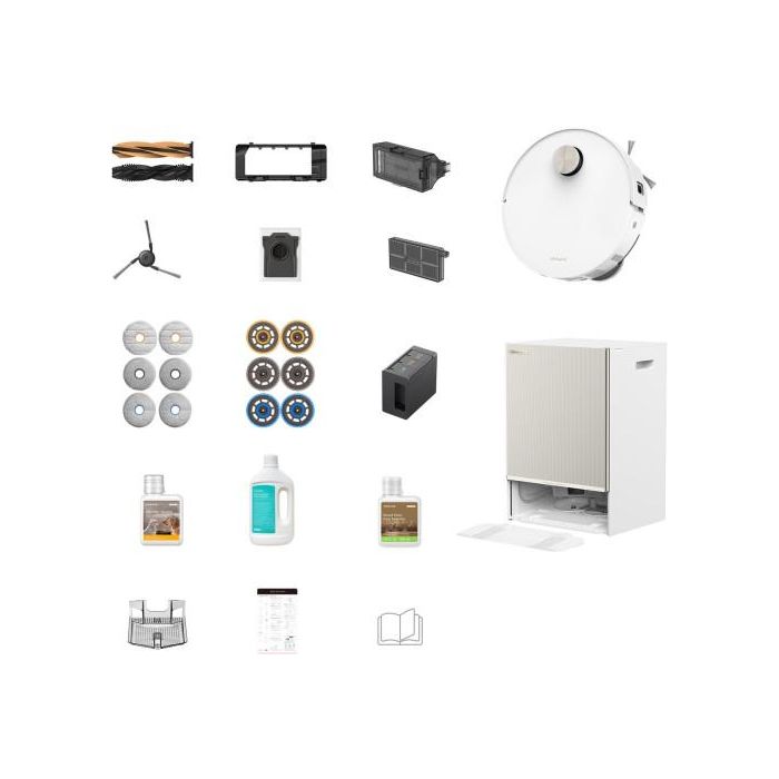 Dreame Robot Aspirador Matrix 10 Ultra White 010204AB000840 | Aspirador Robot con Fregado, Potencia 30.000 Pa, Autolimpieza 100°C, Blanco 1