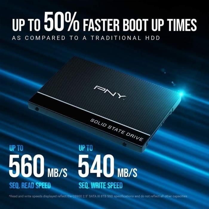 Disco duro PNY CS900 SSD 2TO 2.5 3 Disco duro PNY CS900 SSD 2TO 2.5 3