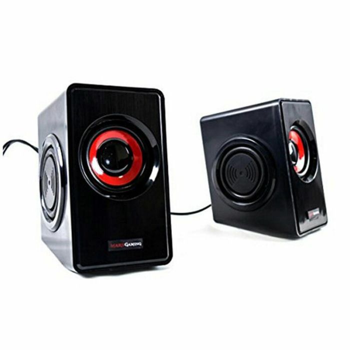 Mars Gaming MS1 Altavoces Gaming Compactos 2.0 con 10W, 6 Drivers (4 Pasivos) y Conexión USB/Jack 3.5mm, Rojo/Negro 5 Mars Gaming MS1 Altavoces Gaming Compactos 2.0 con 10W, 6 Drivers (4 Pasivos) y Conexión USB/Jack 3.5mm, Rojo/Negro 5