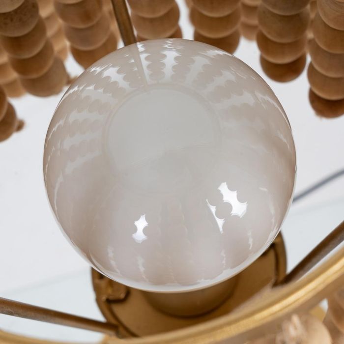 Lámpara Mesa Natural-Oro Dm-Metal 28,50 X 28,50 X 50 cm