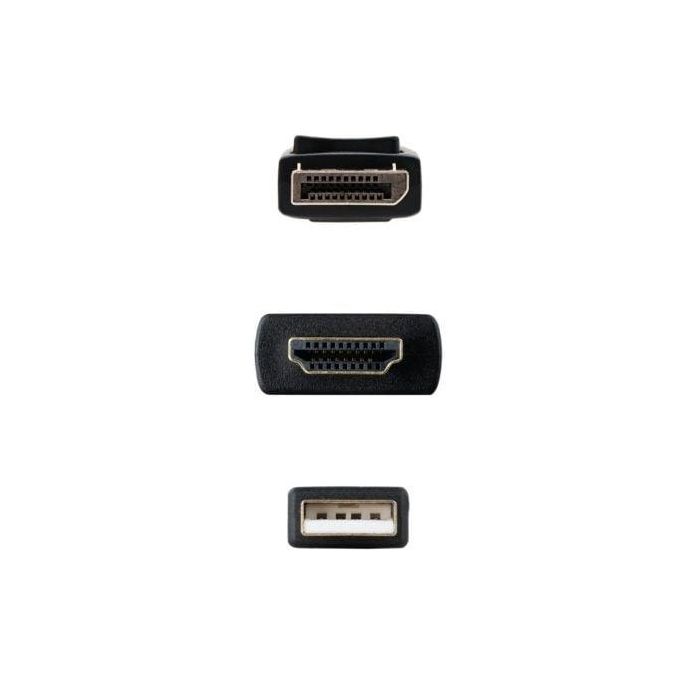 Cable DisplayPort a HDMI NANOCABLE 10.15.4352 Negro 1,8 m 4K Ultra HD 1 Cable DisplayPort a HDMI NANOCABLE 10.15.4352 Negro 1,8 m 4K Ultra HD 1