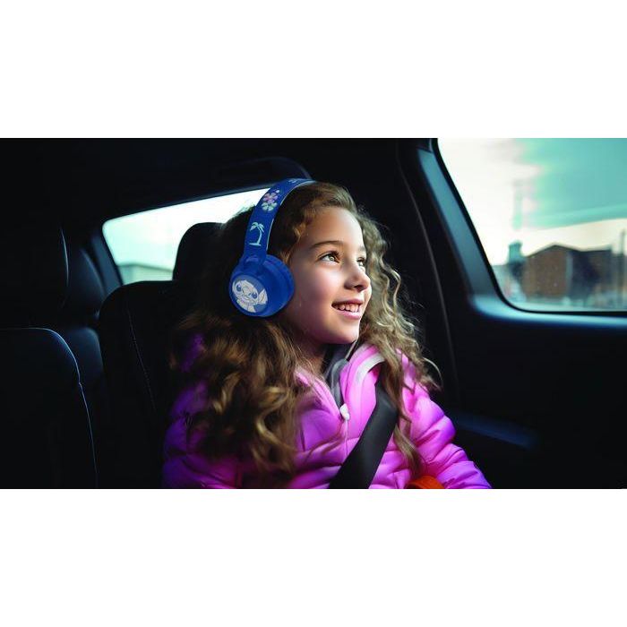 Auriculares plegables con luz Bluetooth y cable con diseño 3D del universo Stitch con limitación de volumen 3 Auriculares plegables con luz Bluetooth y cable con diseño 3D del universo Stitch con limitación de volumen 3