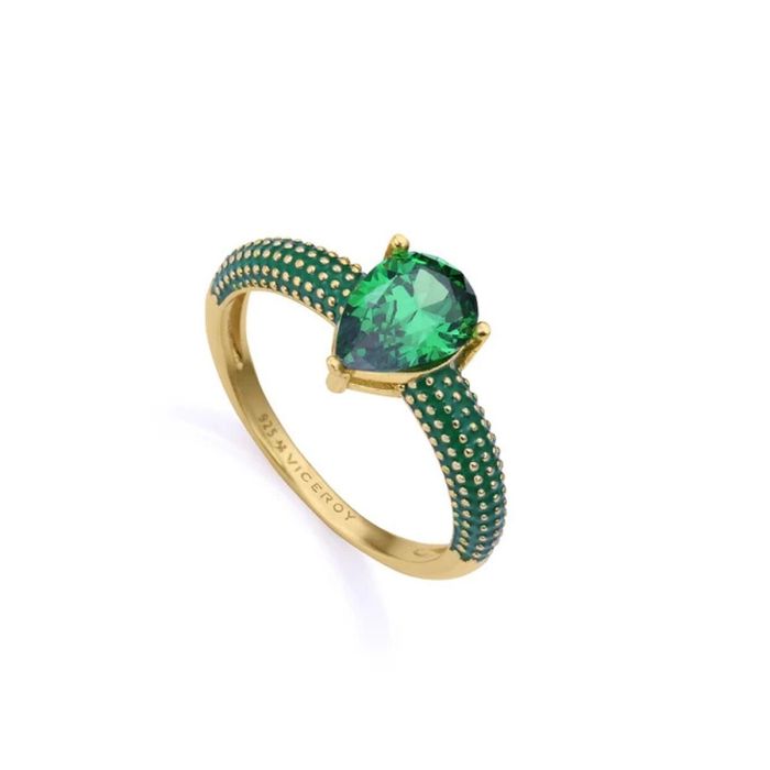 Anillo Mujer Viceroy 15122A018-32 Dorado Verde 18 0 Anillo Mujer Viceroy 15122A018-32 Dorado Verde 18 0