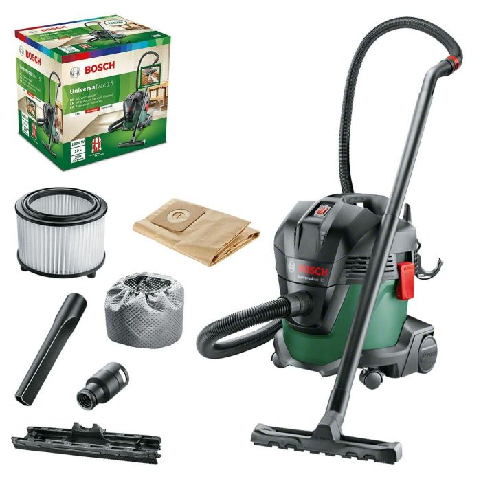 Bosch UniversalVac 15 Aspiradora de polvo y agua, 1000W, 15L, función soplador 0 Bosch UniversalVac 15 Aspiradora de polvo y agua, 1000W, 15L, función soplador 0