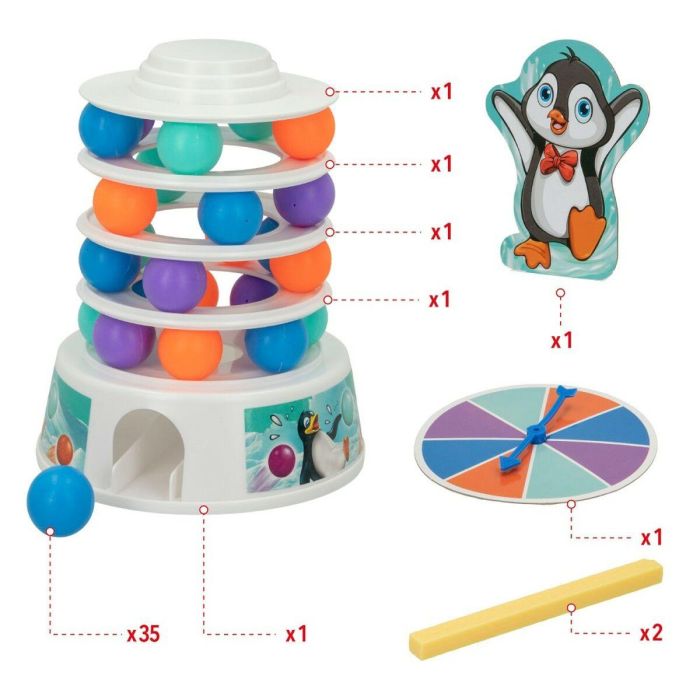 Juego de Mesa Colorbaby Pingüino (6 Unidades) 3 Juego de Mesa Colorbaby Pingüino (6 Unidades) 3