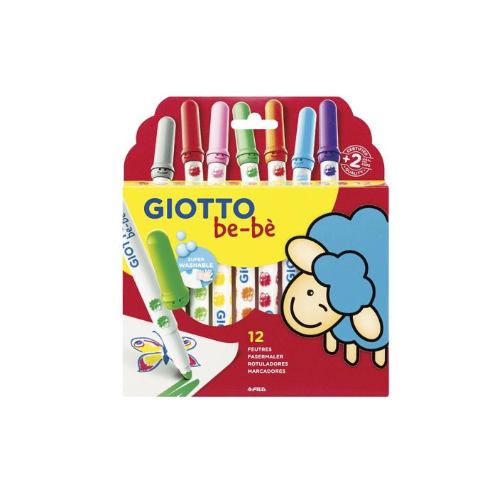 Giotto Rotuladores Be-Bé Súper Colores Surtidos Estuche 12 Ud 1