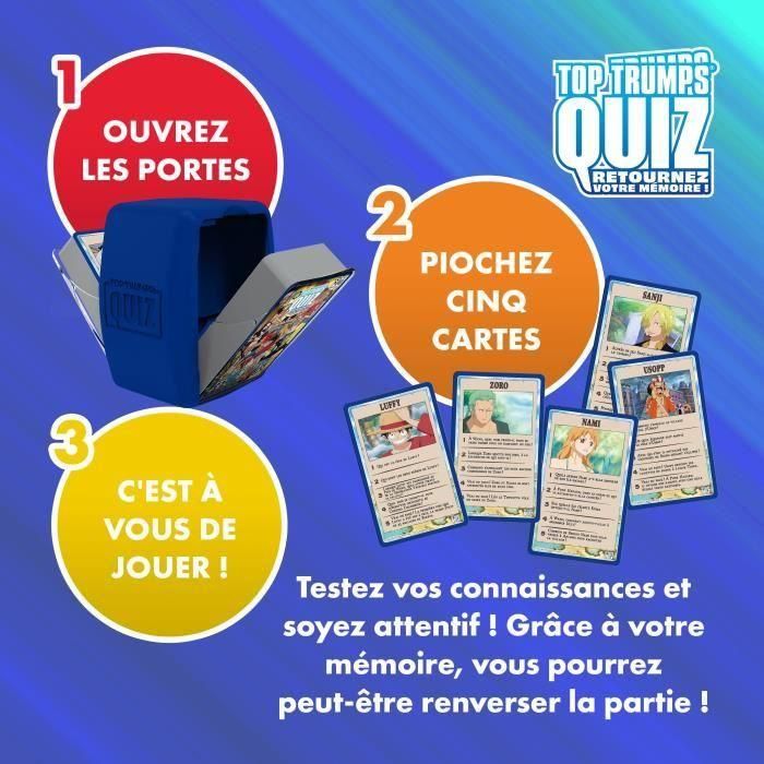 Winning Moves WIN1701042450615 One Piece Quiz - Juego de Preguntas Ilustrado sobre el Universo One Piece con 500 Preguntas 3