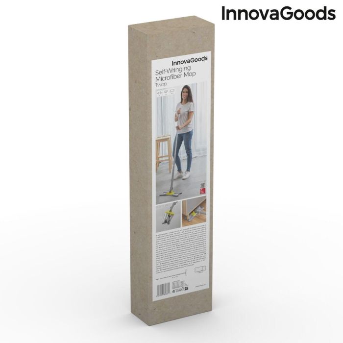Mopa Fregona de Microfibra Autoescurrible Tipo X Twop InnovaGoods 1 Mopa Fregona de Microfibra Autoescurrible Tipo X Twop InnovaGoods 1