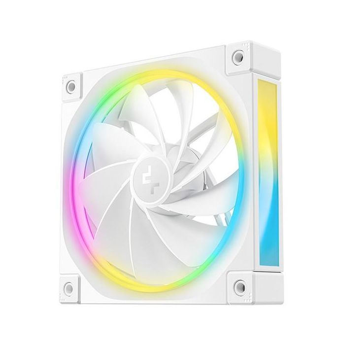 DeepCool FL12R WH-3 IN 1 Ventilador 120mm Triple-Pack Blanco para PC, Compatible PWM, Rodamiento FDB, Iluminación LED 1