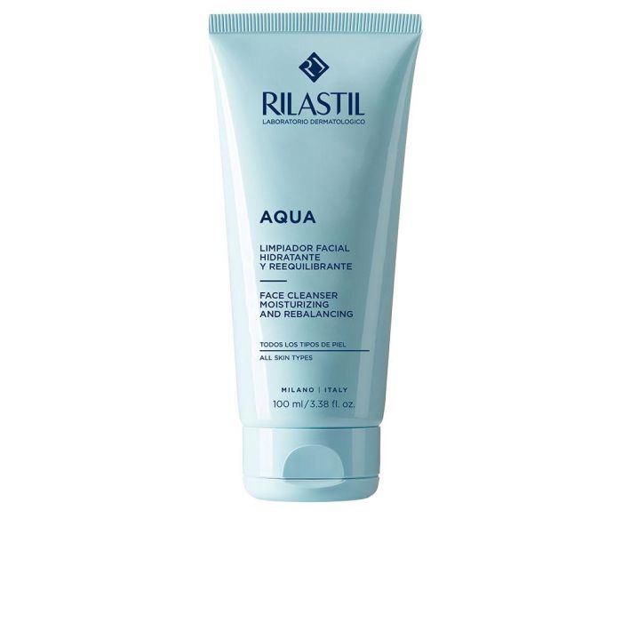 Rilastil AQUA Gel Limpiador Facial Hidratante y Reequilibrante con Ácido Hialurónico y Omega 6 de Enotera 100 ml Rilastil AQUA Gel Limpiador Facial Hidratante y Reequilibrante con Ácido Hialurónico y Omega 6 de Enotera 100 ml