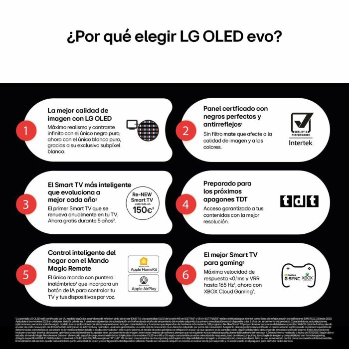 Smart TV LG 65G54LW 4K Ultra HD 65" HDR OLED 16