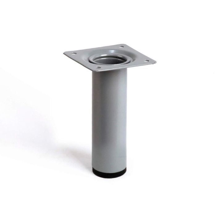 Rei Pata cilíndrica de acero cromo mate para muebles Ø3x10cm, modelo 401g, ref. 2-401g.100.38 Rei Pata cilíndrica de acero cromo mate para muebles Ø3x10cm, modelo 401g, ref. 2-401g.100.38