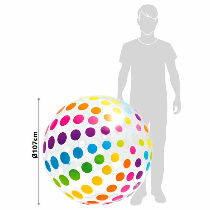 Pelota de playa Intex Jumbo Ø 107 cm PVC (24 Unidades) 1 Pelota de playa Intex Jumbo Ø 107 cm PVC (24 Unidades) 1