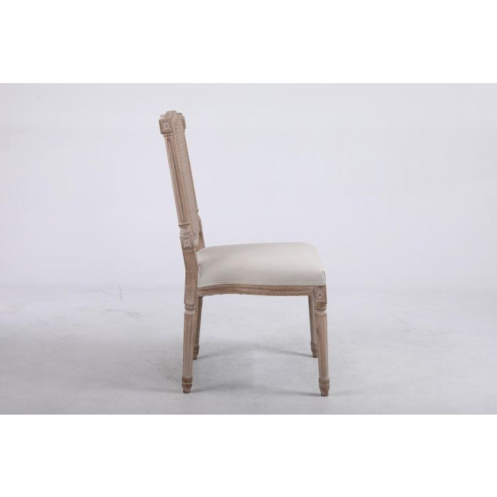 Silla Romantico DKD Home Decor Natural Beige 50 x 100 x 53 cm (2 Unidades) 3