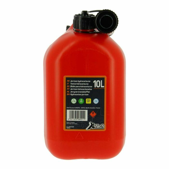 XL TECH 506021 Bidón de plástico 10 Litros Homologado para Hidrocarburos 2 XL TECH 506021 Bidón de plástico 10 Litros Homologado para Hidrocarburos 2