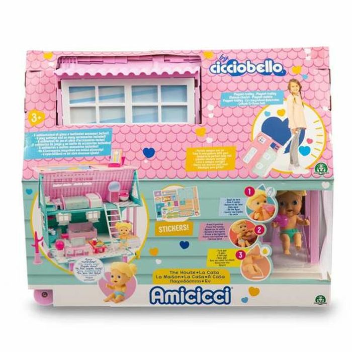 Casa amicicci convertible en trolley para llevarla siempre contigo, incluye figura amicicci, mascota y accesorios 2 Casa amicicci convertible en trolley para llevarla siempre contigo, incluye figura amicicci, mascota y accesorios 2