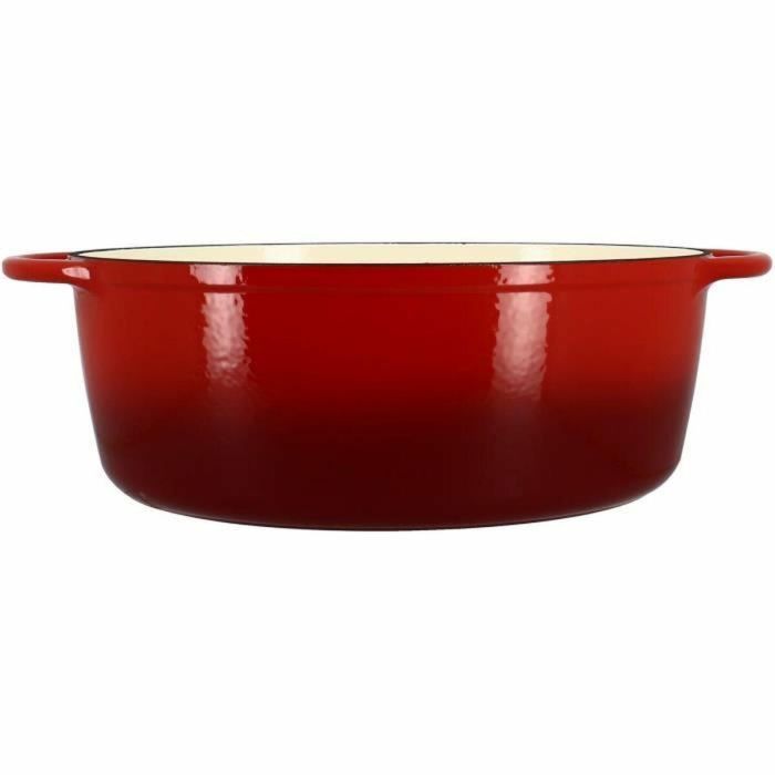 Cacerola - MENASTYL - 6020103 - Ovalada - Hierro fundido esmaltado - Roja - 9 litros 2 Cacerola - MENASTYL - 6020103 - Ovalada - Hierro fundido esmaltado - Roja - 9 litros 2