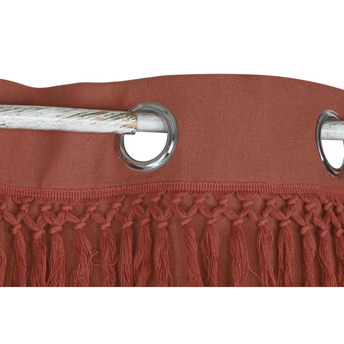 Cortina Boho DKD Home Decor Terracota 260 x 260 x 140 cm 1