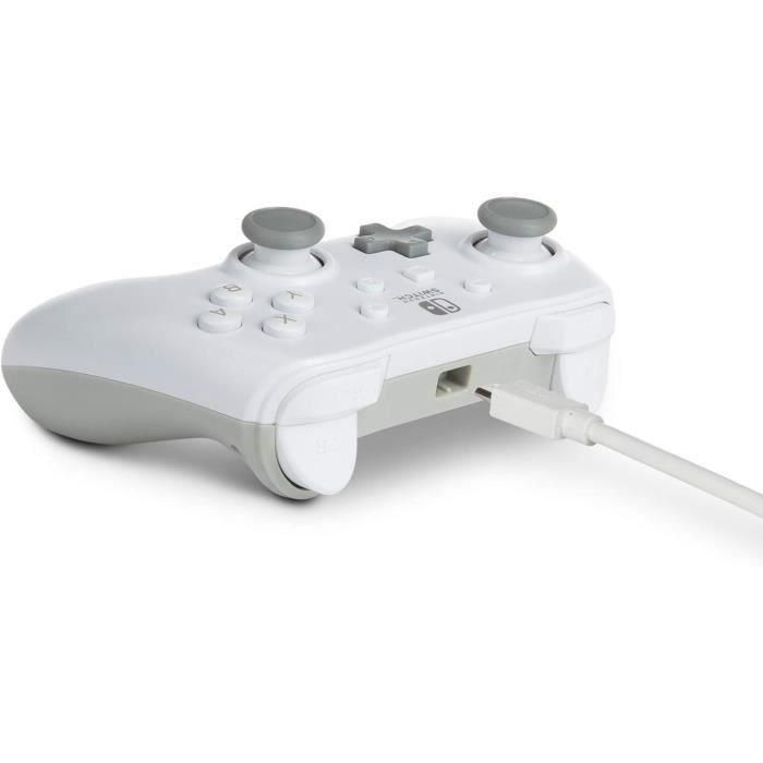 Mando Con Cable Nintendo Switch Blanco POWER A 1517033-01 4