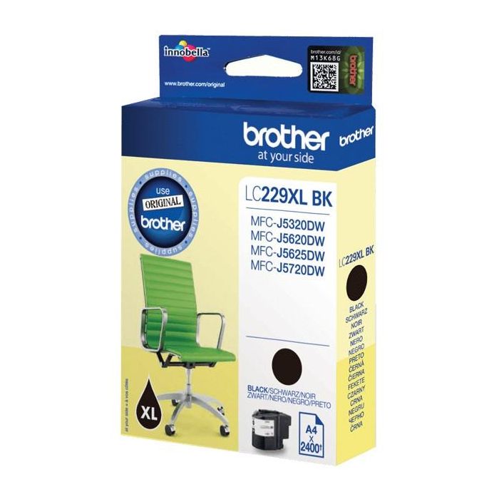 Brother LC-229XLBK Cartucho de Tinta Negro Original