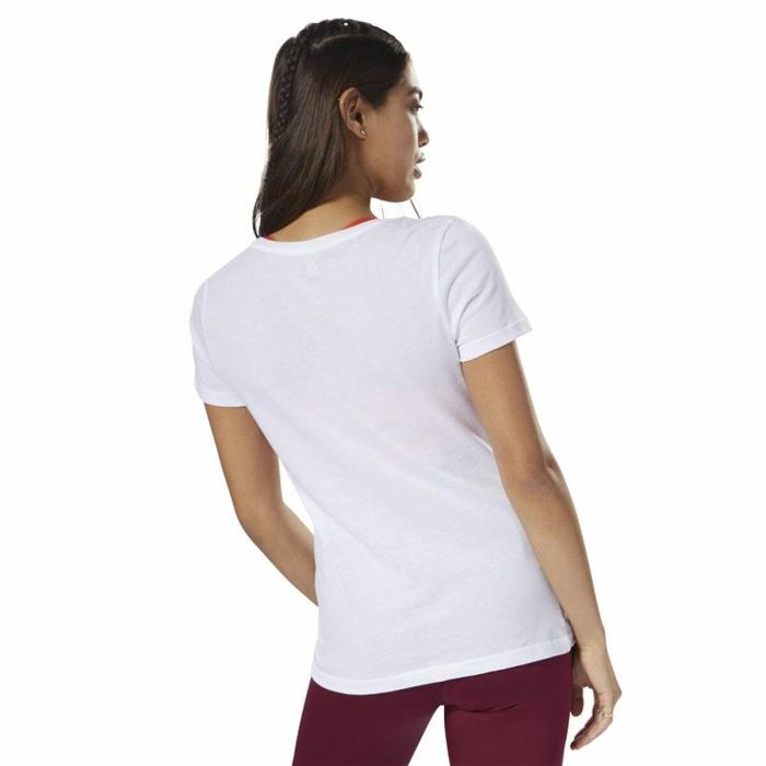 Camiseta de Manga Corta Mujer Reebok Scoop Neck Blanco XS 3 Camiseta de Manga Corta Mujer Reebok Scoop Neck Blanco XS 3