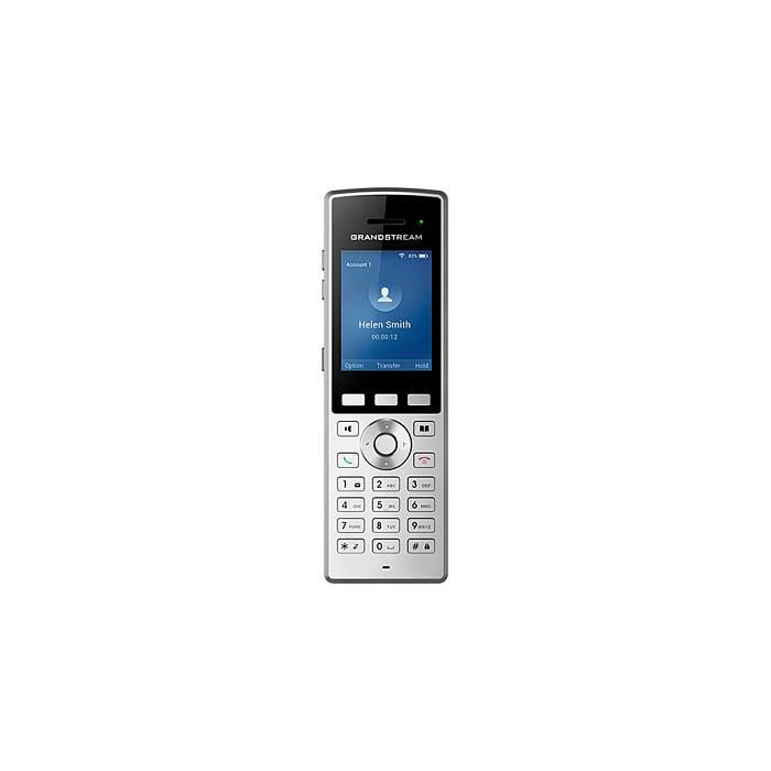 Grandstream WP822 Teléfono IP Inalámbrico WiFi Negro/Plata 2 Líneas 2.4" LCD 3