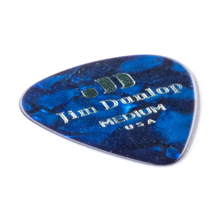 Dunlop Pack 72 Púas Genuine Celluloid Classic Azul Perlado - Medium 1