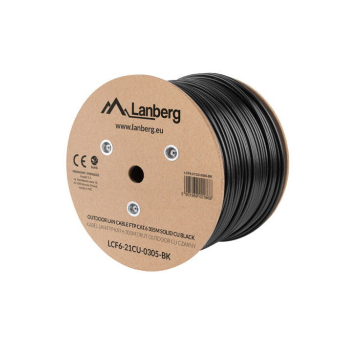Bobina Exterior Lanberg Cat.6 Ftp Rj45 Bobina Exterior Lanberg Cat.6 Ftp Rj45