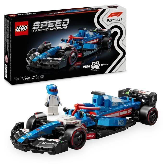 Lego vcarb 01 Set de Construcción Coche de Carreras Visa Cash App RB Formula 1 Speed Champions para Adultos 18+