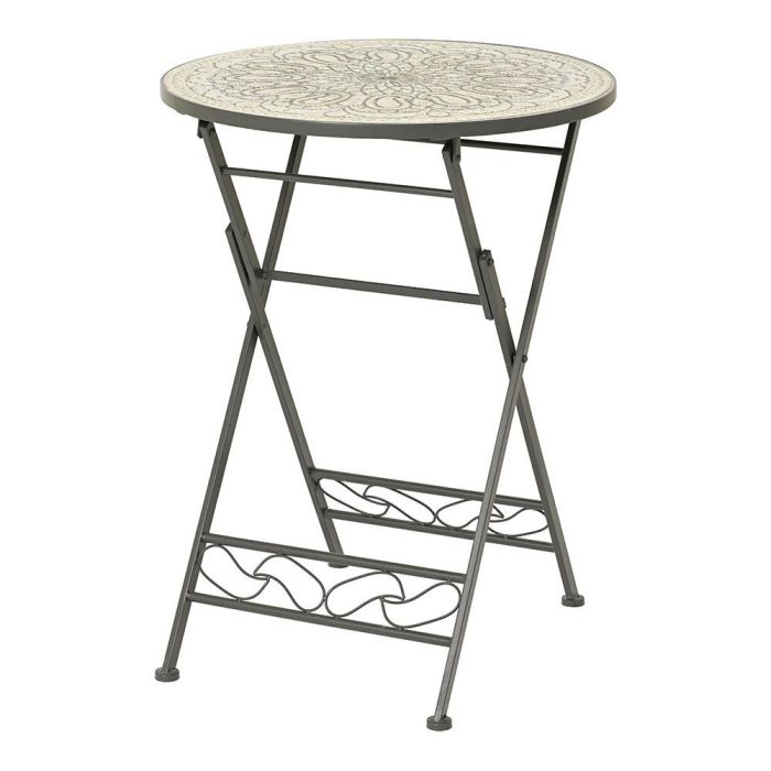 Mesa metálica/mosaico bistro negro para exterior 899263 - Hierro con estampado porcelana, diámetro 76cm, altura 60cm 0 Mesa metálica/mosaico bistro negro para exterior 899263 - Hierro con estampado porcelana, diámetro 76cm, altura 60cm 0