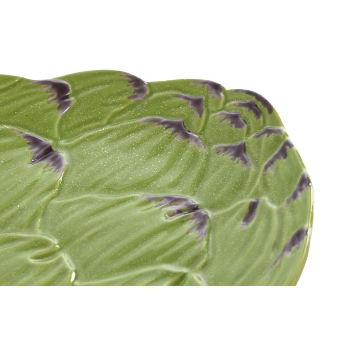 DKD Home Decor Plato Gres Verde 22 x 3 x 26.5 cm Apto Microondas y Lavavajillas (4 Unidades) 1
