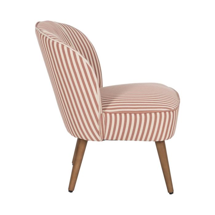 Sillón Rayas Terracota Madera de Caucho 54 X 64 X 73 cm