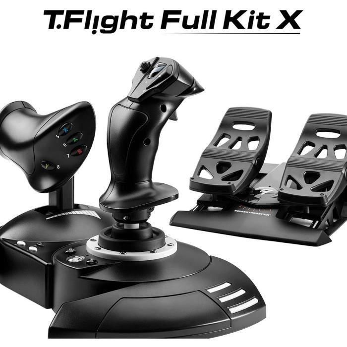 Thrustmaster T.Flight Full Kit X Negro USB Palanca de mando Analógico/Digital PC, Xbox Thrustmaster T.Flight Full Kit X Negro USB Palanca de mando Analógico/Digital PC, Xbox